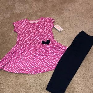 NWT Tunic and pants set for little girl